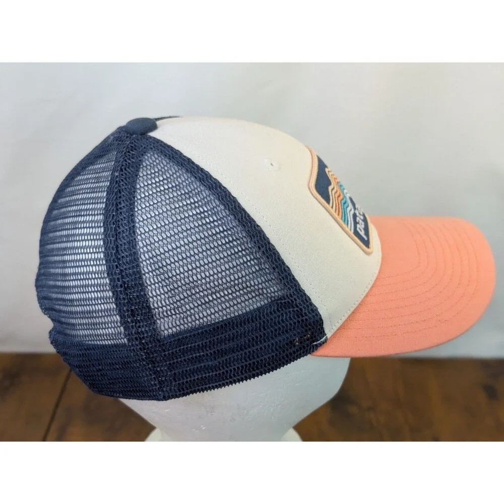 Patagonia P-6 Logo Trucker Hat Pink White Mesh Snapback Cap NetPlus 38282
